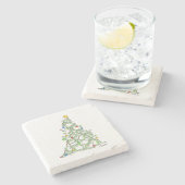 Christmas Tree of Kitties by Sandra Boynton Steinuntersetzer (Seitenansicht)