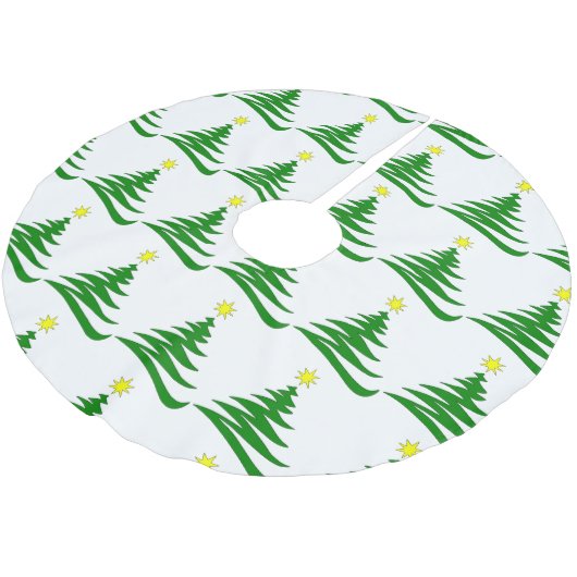 **CHRISTMAS TREE OH CHRISTMAS TREE** TREE SKIRT POLYESTER WEIHNACHTSBAUMDECKE (Schrägansicht)