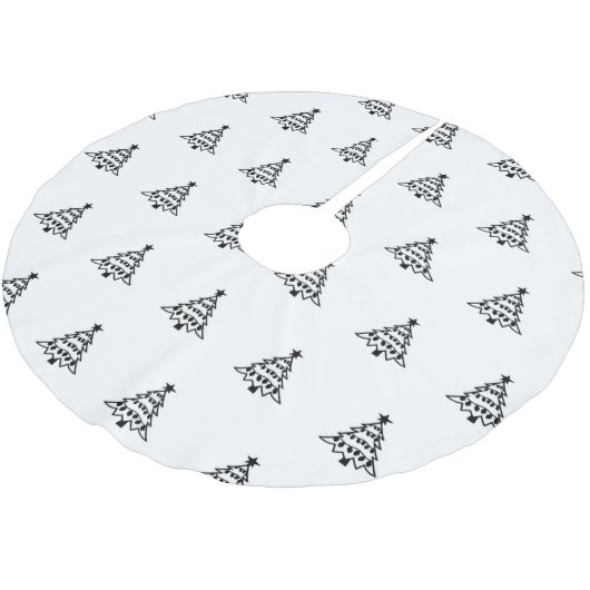 **CHRISTMAS TREE OH CHRISTMAS TREE** TREE SKIRT POLYESTER WEIHNACHTSBAUMDECKE (Schrägansicht)