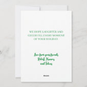 Christmas Tree on Pink  Feiertagskarte (Rückseite)