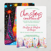 Christmas Tree Open House Einladung (Vorne/Hinten)