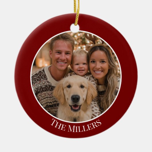 Christmas Tree Ornament Add Your Photo and Text (Vorne)