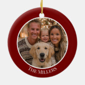 Christmas Tree Ornament Add Your Photo and Text (Hinten)