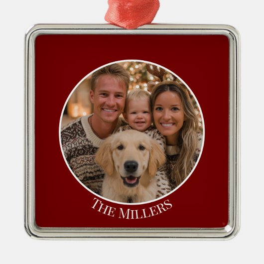 Christmas Tree Ornament Add Your Photo and Text (Vorne)