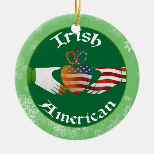 Christmas Tree Ornament Irish American Claddagh (Vorne)