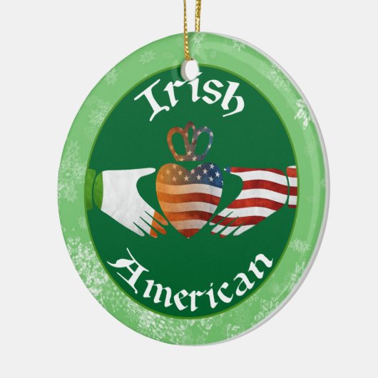 Christmas Tree Ornament Irish American Claddagh (Links)