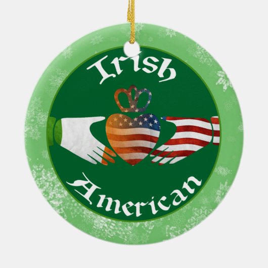 Christmas Tree Ornament Irish American Claddagh (Hinten)