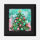 Christmas Tree Ornaments Holiday Xmas Lights Men W Magnet (Vorne)