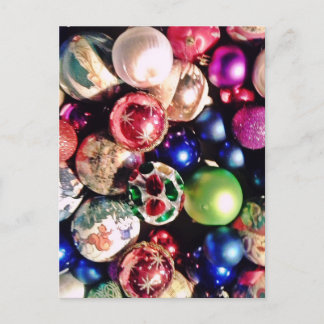 CHRISTMAS TREE ORNAMENTS POSTKARTE