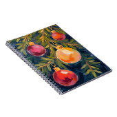 Christmas Tree Ornaments Watercolor Notizblock (Rechte Seite)