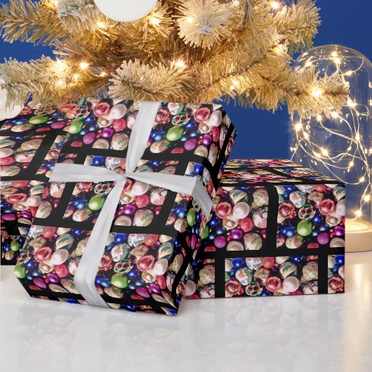 CHRISTMAS TREE ORNAMENTS wrapping paper Geschenkpapier (Feiertage)