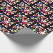 CHRISTMAS TREE ORNAMENTS wrapping paper Geschenkpapier (Ecke)