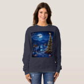 Christmas Tree Outdoor Scenery Theme Sweatshirt (Vorne ganz)