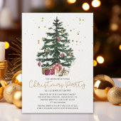 Christmas Tree Party Invitation | Elegant Holiday Einladung