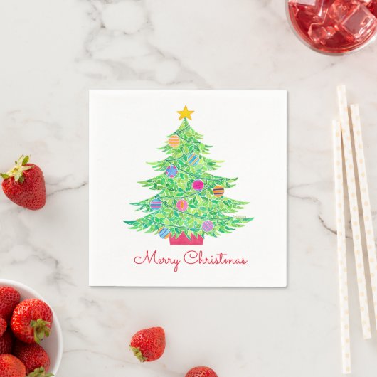 Christmas Tree Party Napkins Serviette (Beispiel)