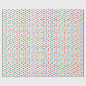 CHRISTMAS TREE PATTERN Festlich modern minimalrot Geschenkpapier (Flach)