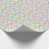 CHRISTMAS TREE PATTERN Festlich modern minimalrot Geschenkpapier (Ecke)