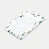 Christmas Tree Pattern Notes Post-it Klebezettel (angewinkelt)