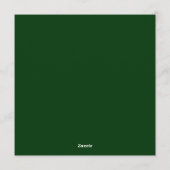 Christmas Tree Peacock Holiday Gathering Einladung (Rückseite)