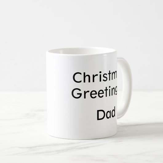 Christmas Tree Personalized Mug Kaffeetasse (VorderseiteRechts)
