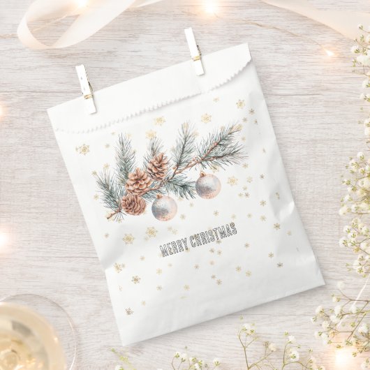 Christmas Tree Pine Cones Ornaments Geschenktütchen (Ausgeschnitten)