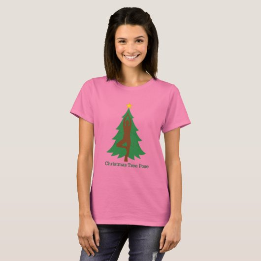 "Christmas Tree Pose" Tshirt (Vorne ganz)