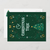 Christmas Tree Postcard Feiertagspostkarte (Vorne/Hinten)