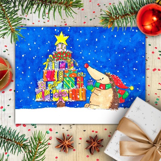 CHRISTMAS TREE Postcard von Nicole Janes Feiertagspostkarte
