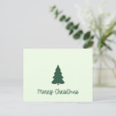 Christmas Tree Postkarte (Stehend Vorderseite)