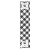 Christmas Tree Ranch Buffalo Kariert Santa Kurzer Tischläufer (Vorderseite)