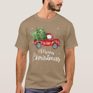 Christmas Tree Red Truck Pajama, Vintag Buffalo P T-Shirt