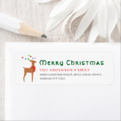 Christmas Tree & Reindeer Simple Return Address (Insitu)