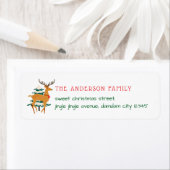 Christmas Tree & Reindeer Simple Return Address (Insitu)