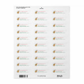 Christmas Tree & Reindeer Simple Return Address (Vorne)