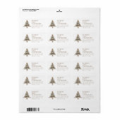 Christmas Tree Return Address Label Adressaufkleber (Vorne)