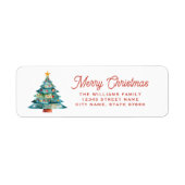Christmas Tree Return Address Labels (Vorne)