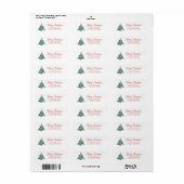 Christmas Tree Return Address Labels (Vorne)