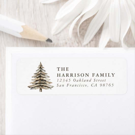 Christmas Tree Return Address Labels (Insitu)