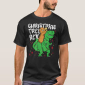 Christmas Tree Rex Christmas Funny Gingerbread Man T-Shirt (Vorderseite)
