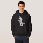 Christmas Tree Rex Dinosaur Xmas Lights Rex Pun Jo Hoodie (Vorne ganz)