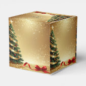 Christmas Tree Ribbons Holiday Favor Box Geschenkschachtel (Rückseite)