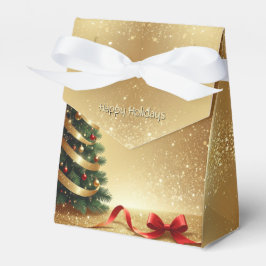 Christmas Tree Ribbons Holiday Gift Box Geschenkschachtel