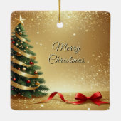 Christmas Tree Ribbons Holiday Ornament (Rückseite)