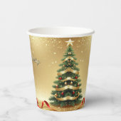 Christmas Tree Ribbons Holiday Paper Cups Pappbecher (Rückseite)