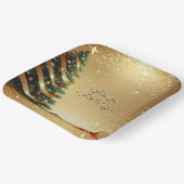 Christmas Tree Ribbons Holiday Paper Plate Pappteller (Gewinkelt)