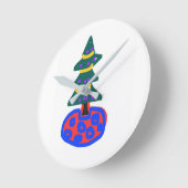 Christmas Tree Runde Wanduhr (Winkel)