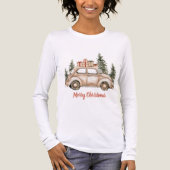 Christmas Tree Rustic Car Tri-Blend Shirt (Vorderseite)