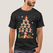 Christmas Tree Santa Cavapoo Christmas Lights Sant T-Shirt (Vorderseite)