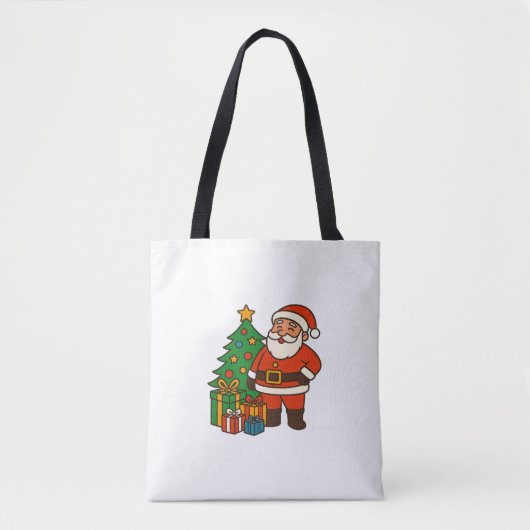 Christmas Tree Santa Claus Tasche (Vorderseite)
