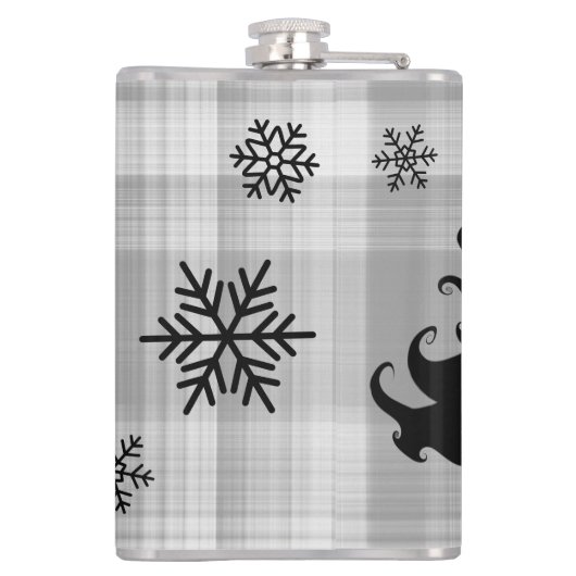 Christmas Tree Santas Helper Sprichwort Flachmann (Rückseite)